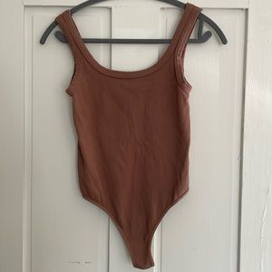 Ribbed stretch Bodysuit